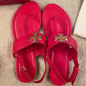 Tory Burch red sandals